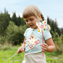 80UncleKimby pinwheels being decorated for creative designs
