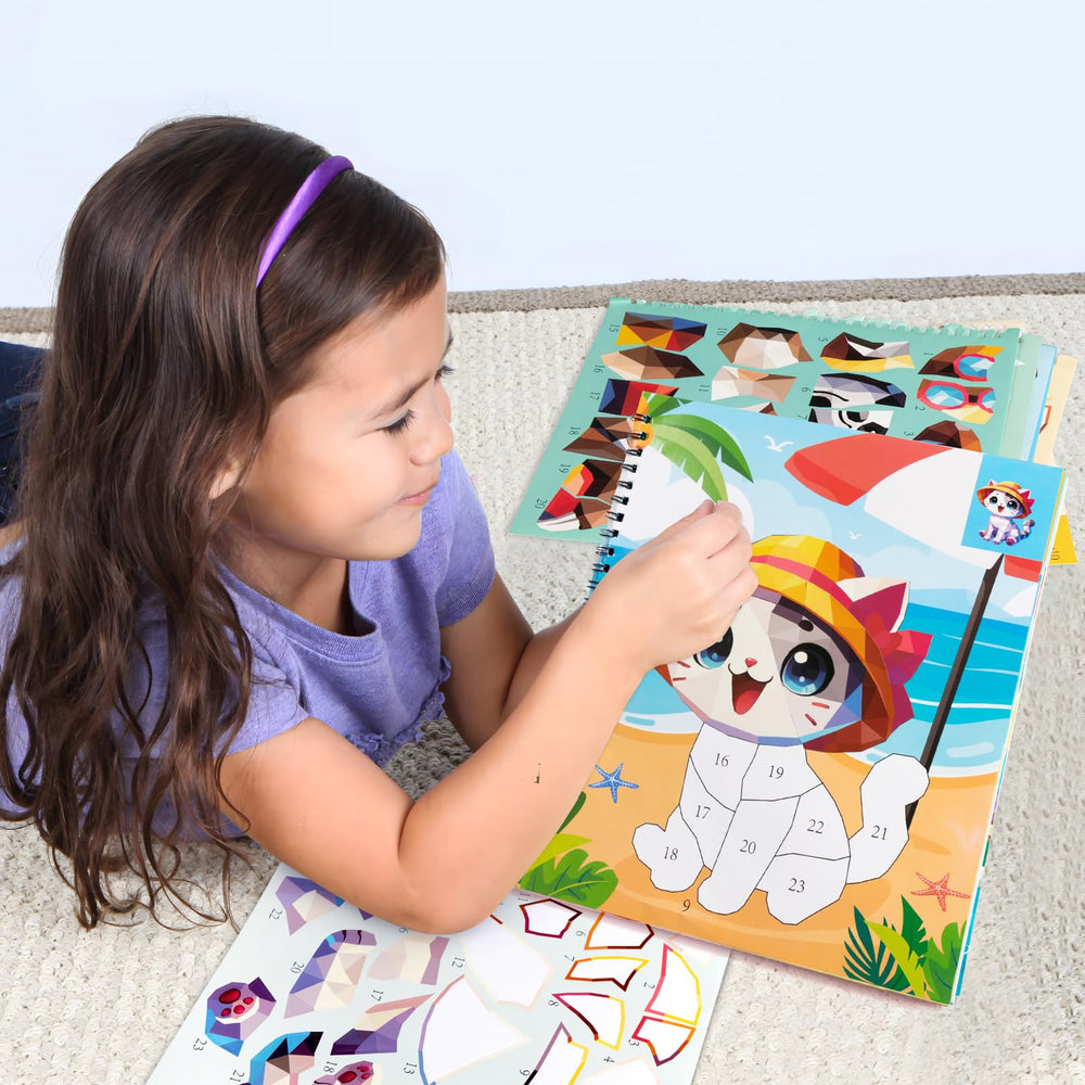 Kids enjoy repositionable stickers from 90shine for frustration-free creativity.