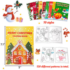 90shine Christmas coloring books with snowman and reindeer characters for seasonal play