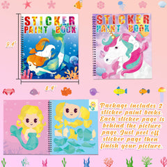 90shine horned-horse sticker illustration sparks magical pretend play adventures