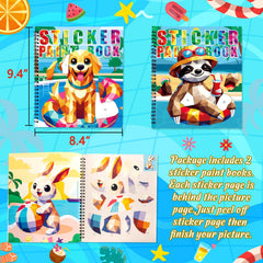 90shine pattern-based pages guide children to match stickers precisely.