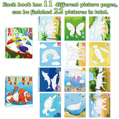 90shine sticker book butterfly rainbow pattern encourages patterning and hand-eye coordination