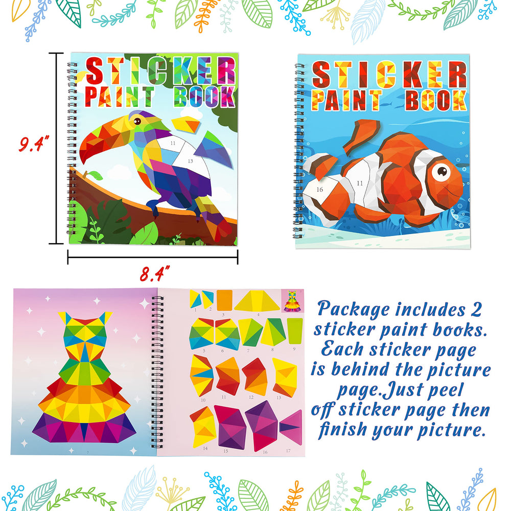 90shine sticker book dolphin rainbow scene aids focus through interactive sticker activity