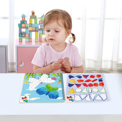 90shine sticker book butterfly design encourages color recognition during creative sticker placement.