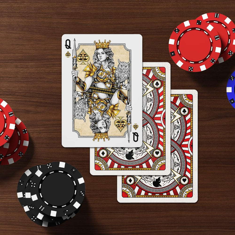99FOX Mythology Deities playing cards closeup artwork showcasing gods and goddesses