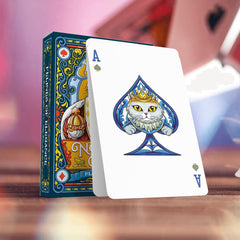 Versatile deck suitable for poker, blackjack, and family game sessions