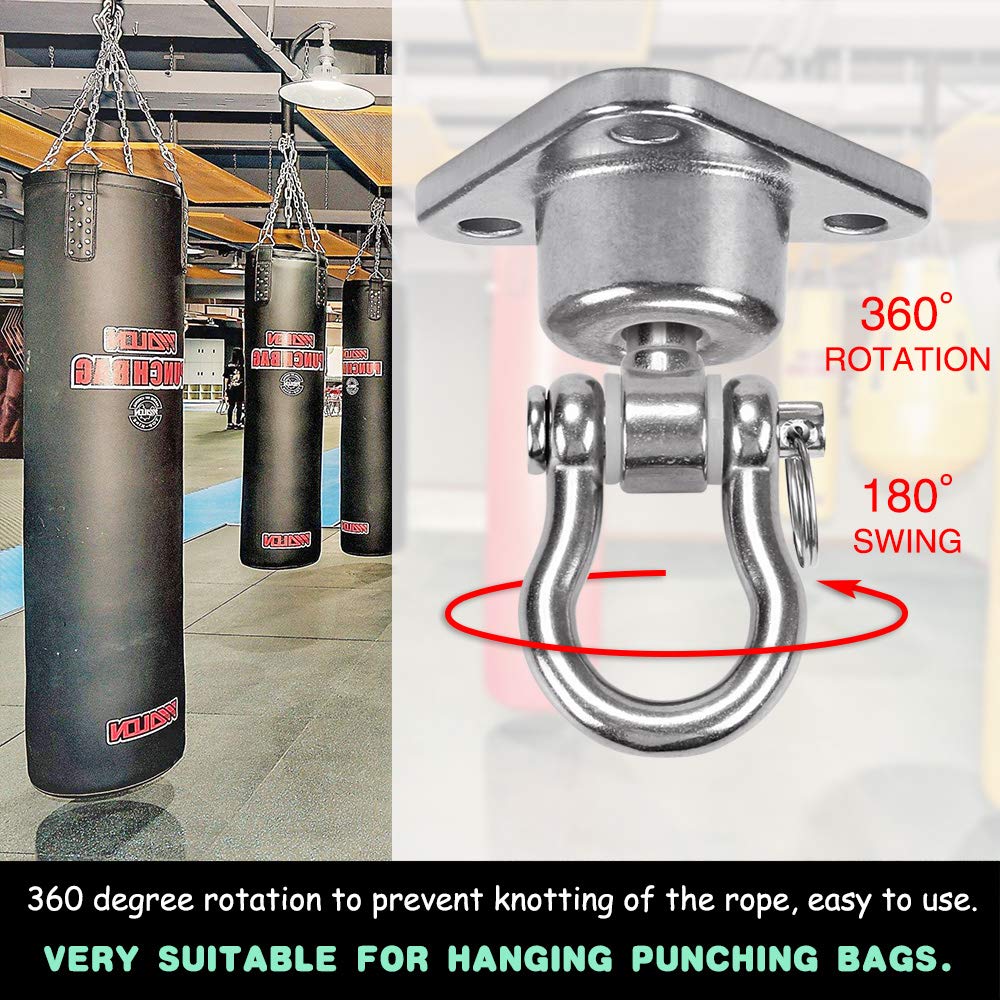 9M heavy-duty 1500-lb capacity hanger supports gym, porch, and yard rigs.
