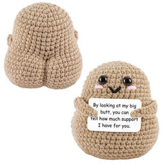 A AIFAMY big butt potato doll closeup shows playful craft and soft knit texture.