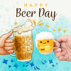 A AIFAMY handmade beer crochet figure fits small displays and baskets