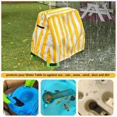 Aacabo water-table-cover-dust-proof blocks debris while keeping play area tidy.