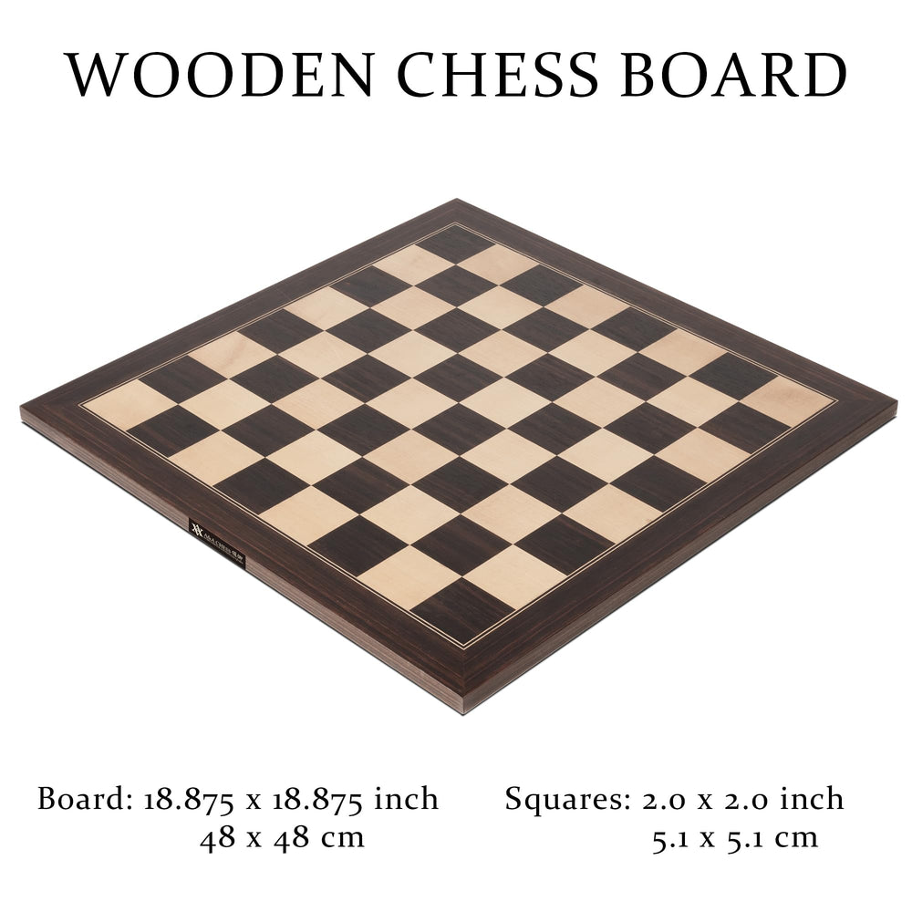 A&A 2-inch squares offer comfortable piece movement and legibility