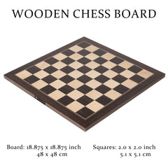 A&A 2-inch squares offer comfortable piece movement and legibility