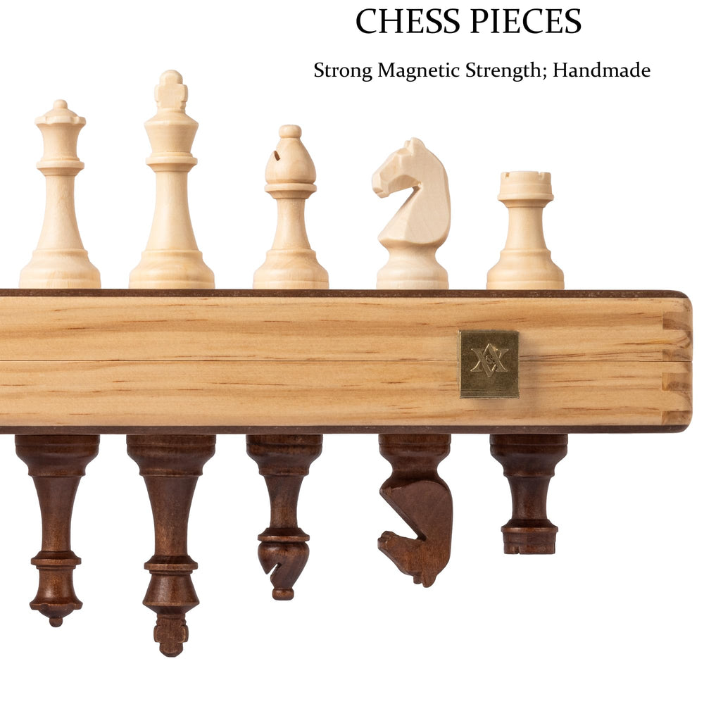 A&A natural mahogany and maple squares support balanced placement