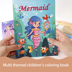 Aannanl 24 mini coloring set with beaches for summery scenes and calm creativity