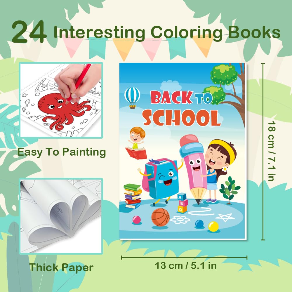 Aannanl 24 mini coloring set with mermaids for dreamy scenes and detailed work