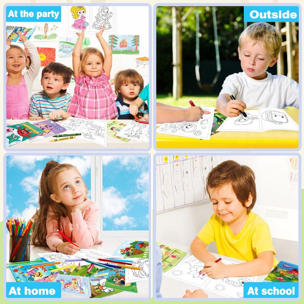 Aannanl 24 mini coloring set with princesses to inspire storytelling and color matching
