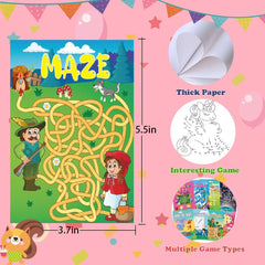 Aannanl coloring and maze pages provide relaxing creative time for kids.
