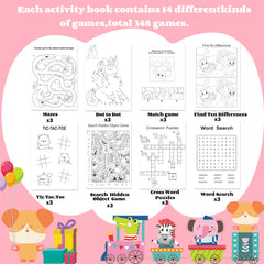 Aannanl mini activity books as party favors, compact and colorful for easy goodie bags.
