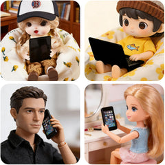 Aanxufa mini metal laptop for dollhouses provides a durable display centerpiece