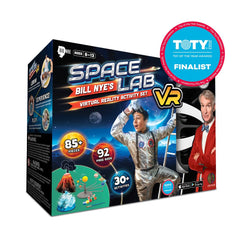 Abacus Brands Bill Nye Space packaging on display for easy setup
