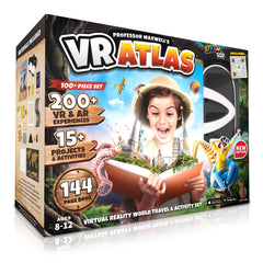 Abacus Brands Professor Maxwell's VR Atlas cover for immersive geography exploration.