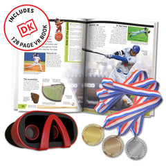 Abacus Brands VR goggles included for immersive at-home sports adventures.