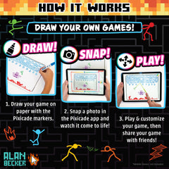 Abacus Pixicade Special Animation Edition markers-and-paper setup with tactile creativity.