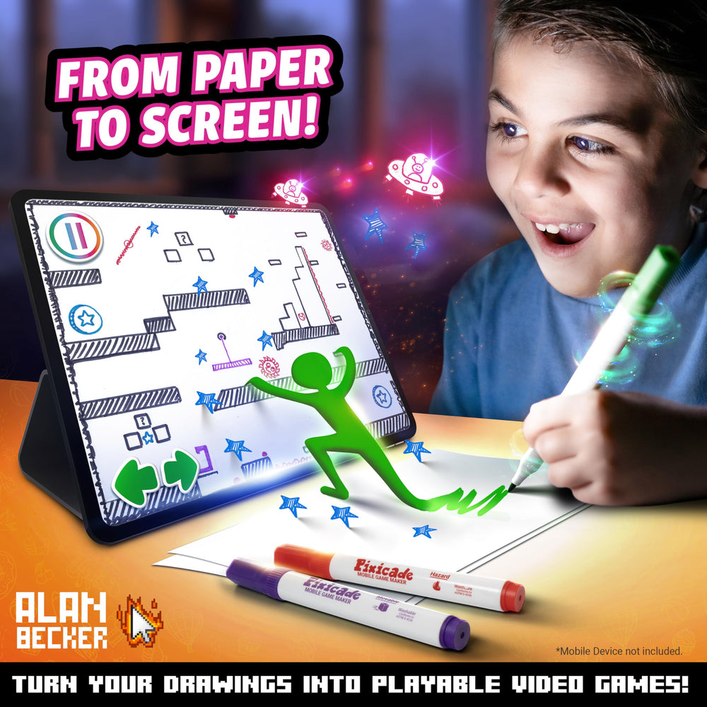 Abacus Pixicade Special Animation Edition snap-and-play simplifies turning drawings into games.