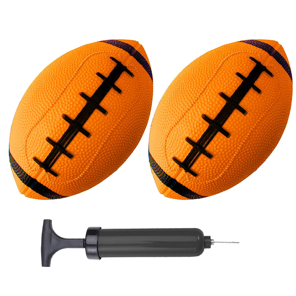 ABAJI Toy Football 6inch soft rubber ball for safe indoor and outdoor play.