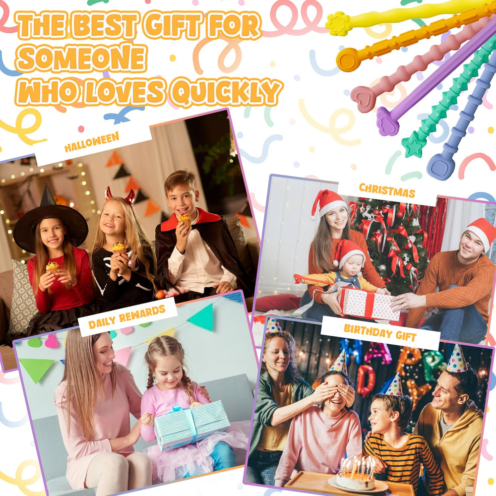 Abdkw 6-pack versatile sensory sticks for kids and teens.
