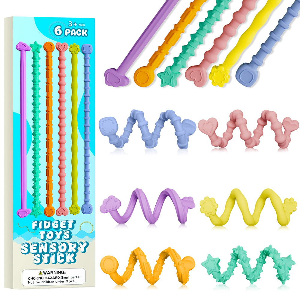Abdkw sensory fidget sticks pack in vibrant colors for calm focus.