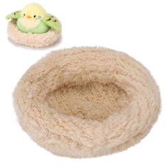 ABEARCAR small bird nest plush, 6.7 inches, soft fabric for cozy play.