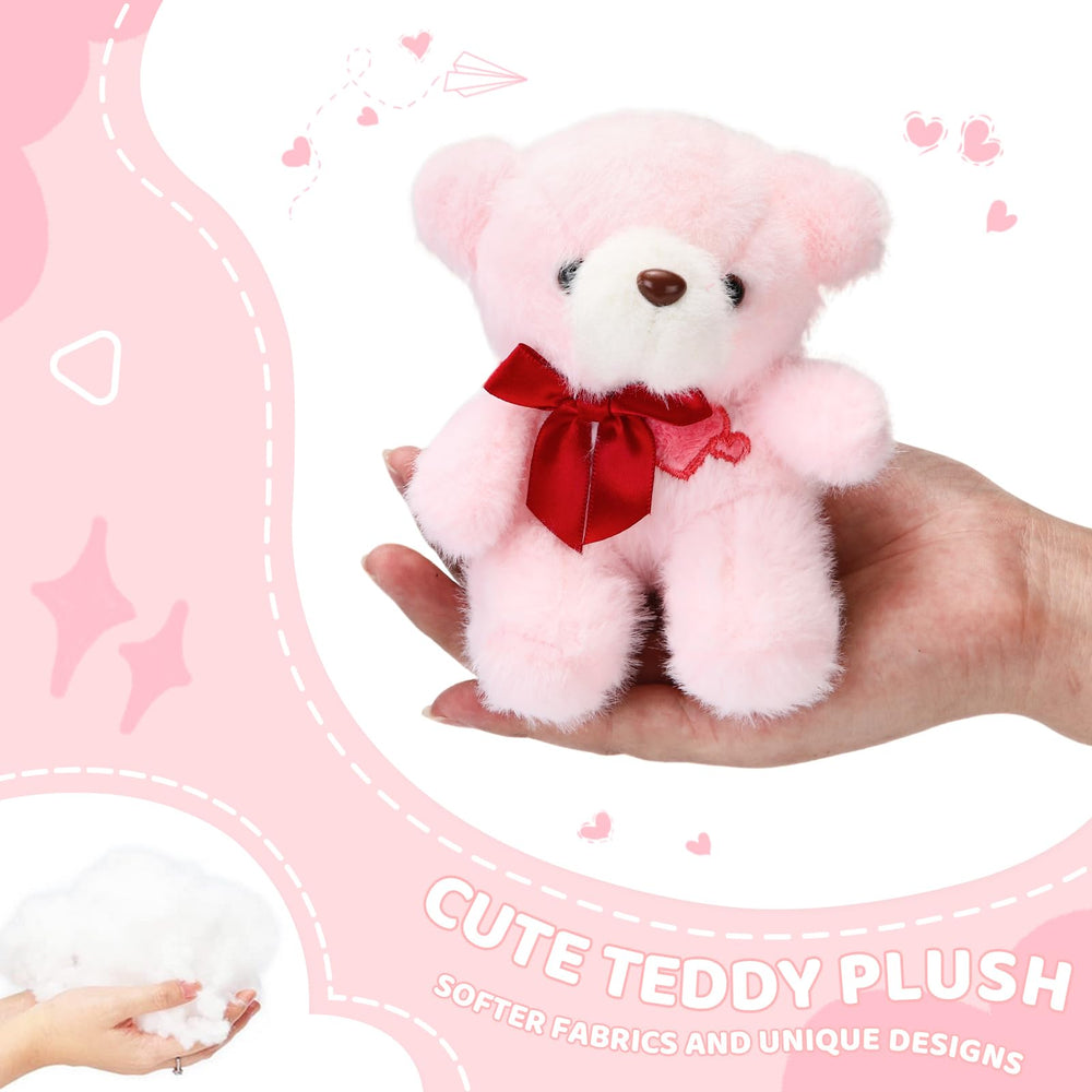 ABEARCAR 12 cm tall teddy bear, compact desk companion.