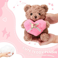 ABEARCAR teddy bear in gift-scene suggests Valentine's Day gifting ideas.