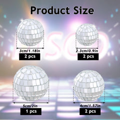 Abeillo disco ball topper 4cm-1 adds sparkle to cupcakes and desserts.