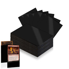 Abejita 300-count black card sleeves shown from the front for privacy.