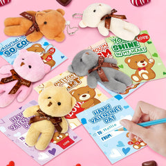 ABERLLS valentines cards pair with small bears for easy exchanges