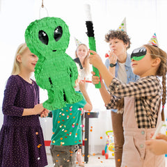 Hanging loop shows pinata ready to hang from ceiling