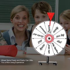 Abitcha prize wheel durable design and supportive frame for portable events.