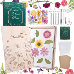 Aboofx extra large flower press kit provides a spacious workspace for large blooms.