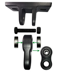 ABUSA swing hangers installed on a patio, demonstrating secure mounting for weighty swings.