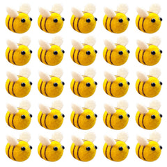 AcceLeah wool felt bumblebee craft ball pack ready for easy DIY decor.