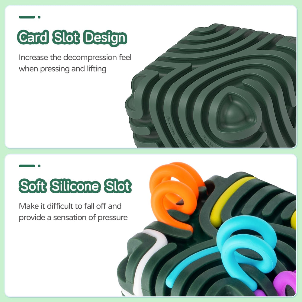 Accevo 3D Sensory Activity Board press features satisfying tactile feedback.