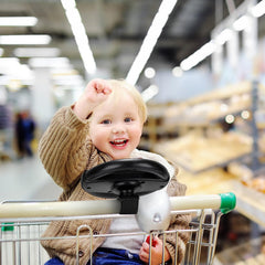 Accmor easy-install stroller toy shown attached in seconds on a handle