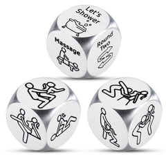 ACCOLIAMBER Sex Dice front view shows compact design for date night ideas