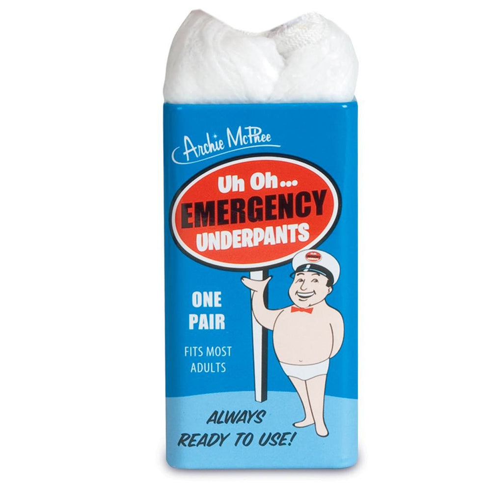 Accoutrements Emergency Underpants disposable-underpants; convenient backup for spills and quick dry moments.