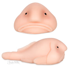 Accoutrements Sunny blobfish stretchable toy showcases durable texture for tactile moments.