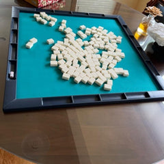 Accskzo Mahjong Mat non-slip surface supports smooth tile handling.