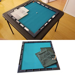 Accskzo Mahjong Mat with storage pouch enables portable, organized games on the go.