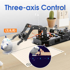 ACEBOTT base rotation 180 degrees allows multi-direction tasks.